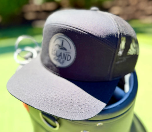 Island Golf Black Trucker Hat